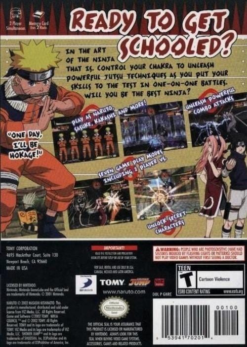Naruto Clash of Ninja GameCube Japan Version