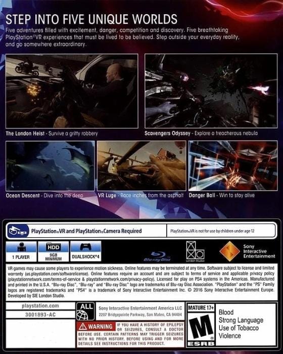 PlayStation VR Worlds PlayStation Gandorion Games