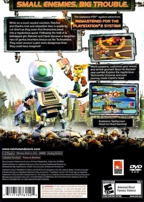 Ratchet & Clank Size Matters - Sony PSP Game