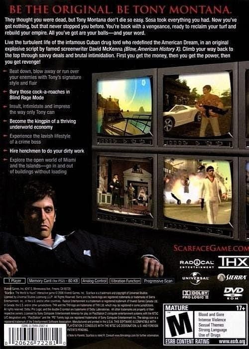 Scarface: The World is Yours - Sony PlayStation 2 - Gandorion Games