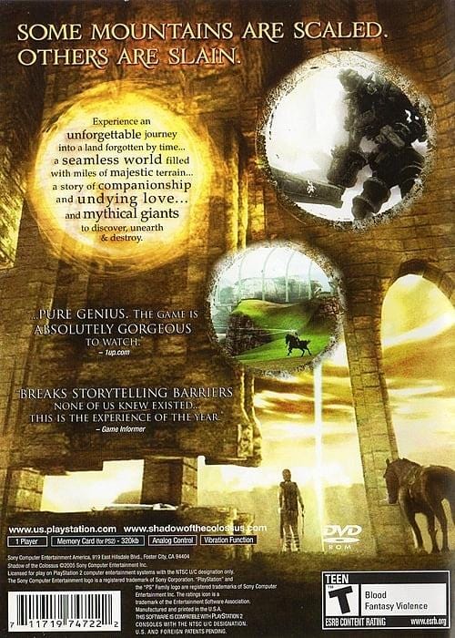 Shadow of the Colossus Sony PlayStation Game PS2 Gandorion Games