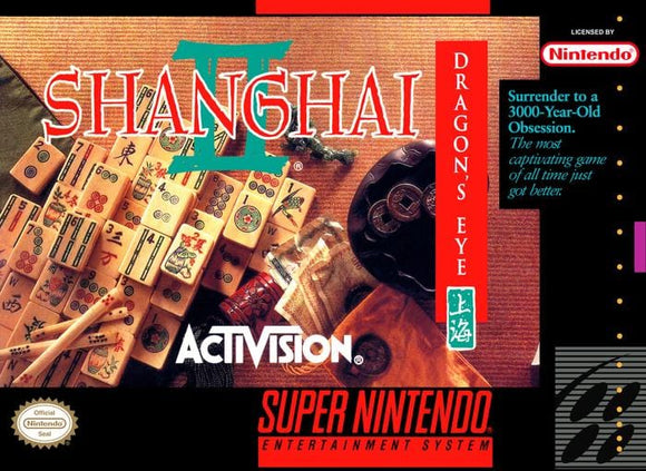Shanghai II: Dragon's Eye Super Nintendo Video Game SNES - Gandorion Games