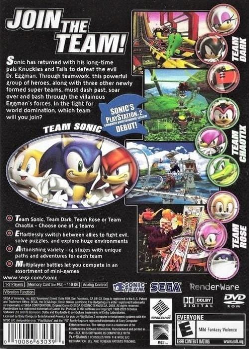Sonic 2 Heroes  Play game online!