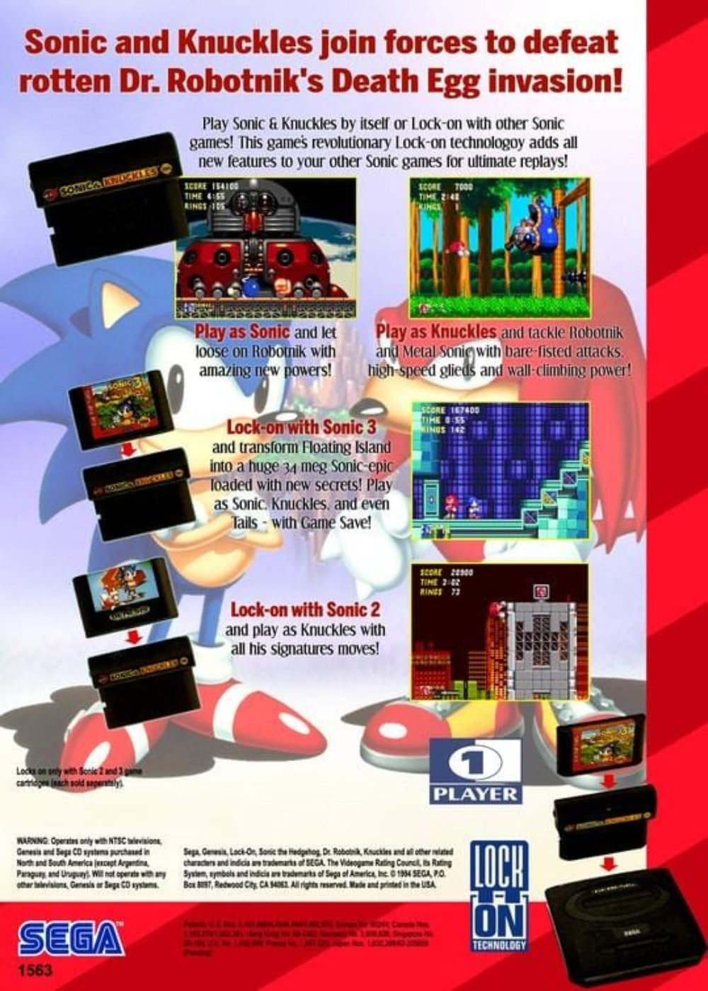 Sonic & Knuckles - Sega Genesis Game – Gandorion Games