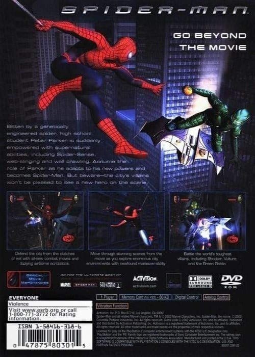 Spider-Man: The Movie Sony PlayStation 2 - Gandorion Games