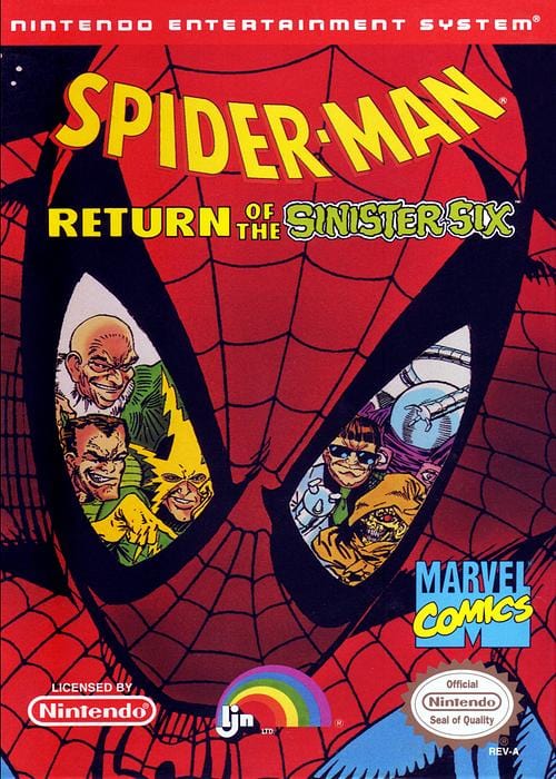 Spider-Man Return of the Sinister Six Nintendo NES Video Game - Gandorion Game