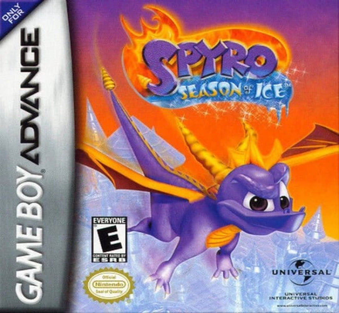 Spyro: Season of Ice Nintendo Game Boy Advance.