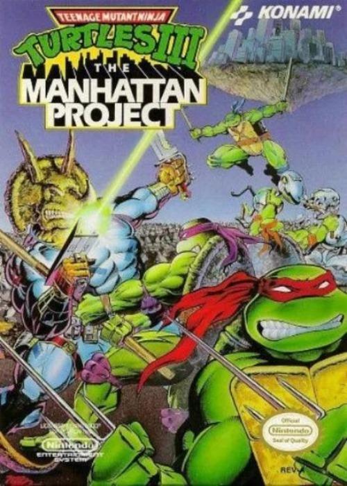 Teenage Mutant Ninja Turtles III The Manhattan Project Nintendo NES Game