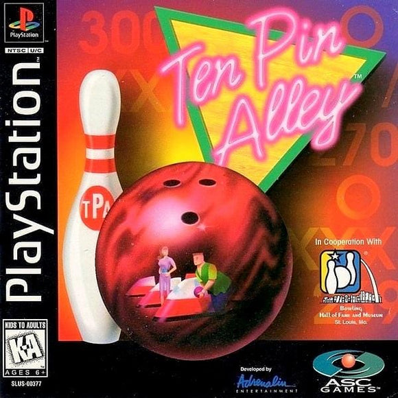 Ten Pin Alley Sony PlayStation Video Game PS1 - Gandorion Games