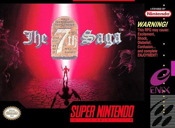 The 7th Saga Super Nintendo Video Game SNES - Gandorion Games