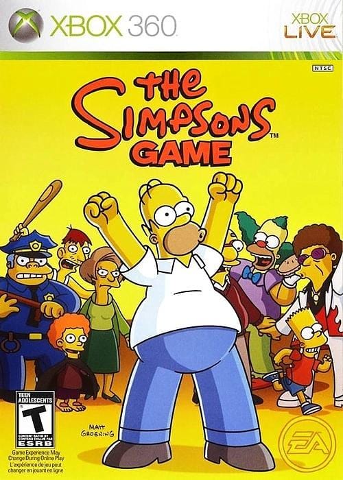 The Simpsons Game Microsoft Xbox 360 Video Game - Gandorion Games