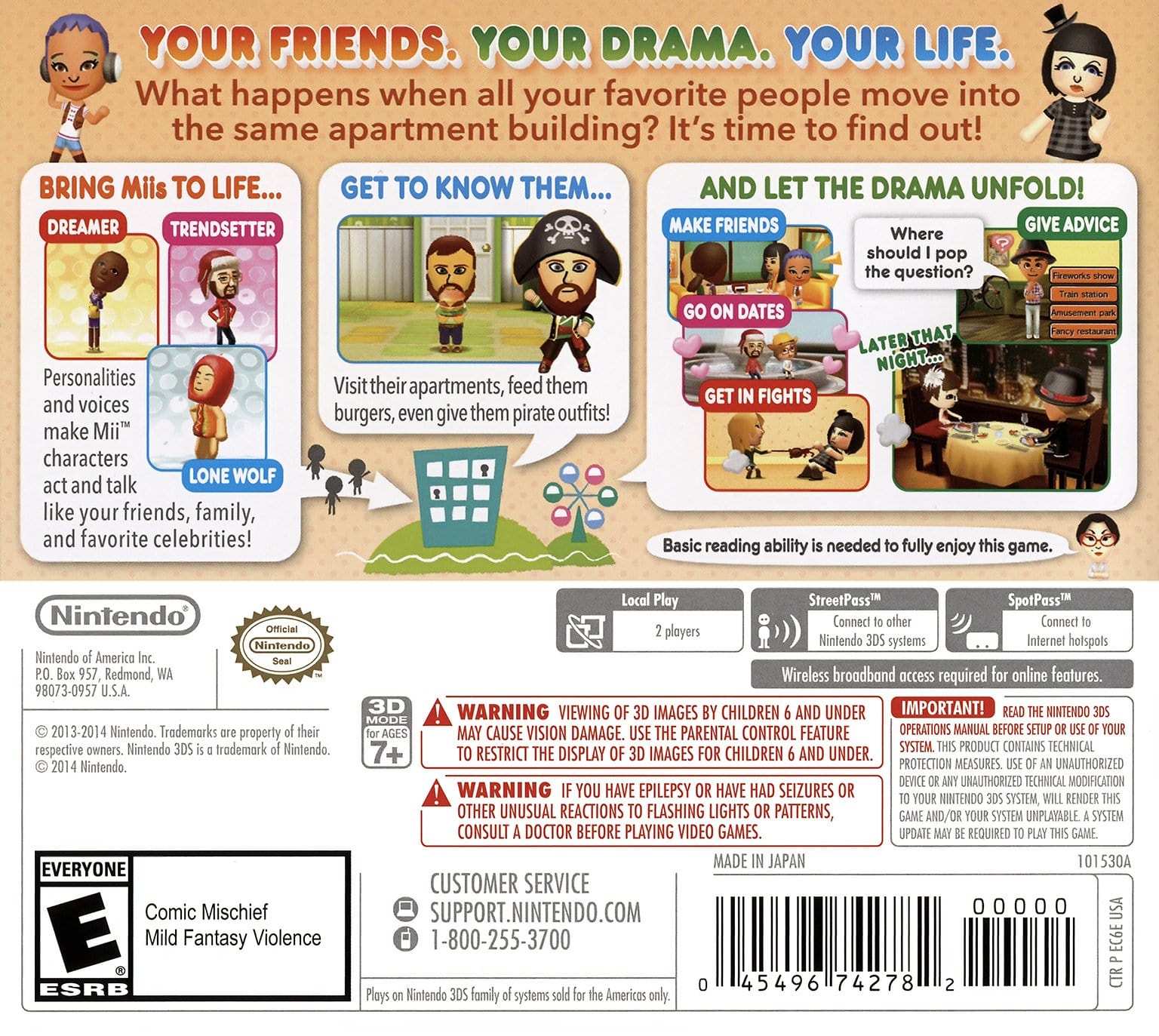 Tomodachi Gandorion - Life Nintendo 3DS Games