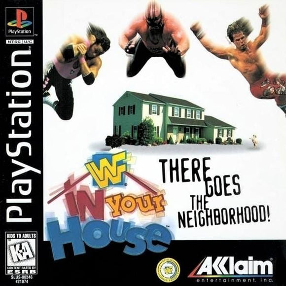 WWF In Your House Sony PlayStation Video Game PS1 - Gandorion Games