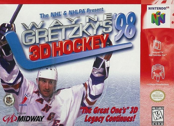 Wayne Gretzky's 3D Hockey '98 Nintendo 64 Video Game N64 - Gandorion Games