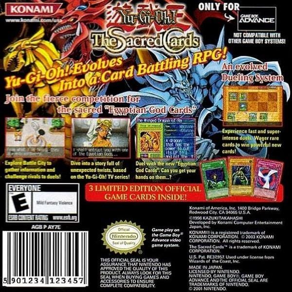 Yu-Gi-Oh! The Sacred Cards Nintendo Game Boy Advance GBA