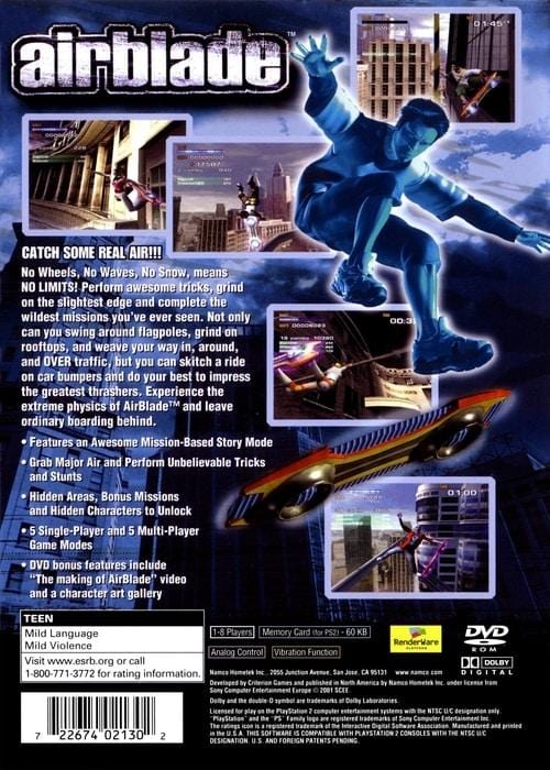 Airblade : Jeu neuf sous blister pour Ps2 en VF Airblade : Jeu neuf sous blister pour Ps2 en VF