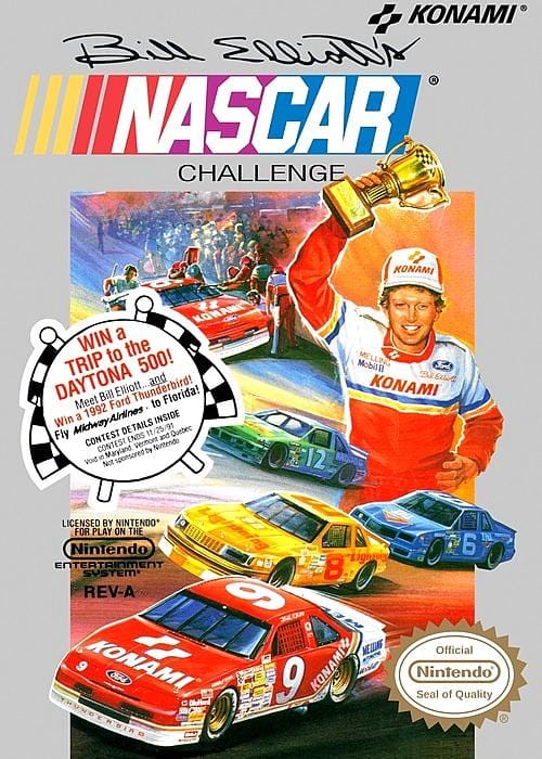 Bill Elliott's NASCAR Challenge Nintendo NES Video Game