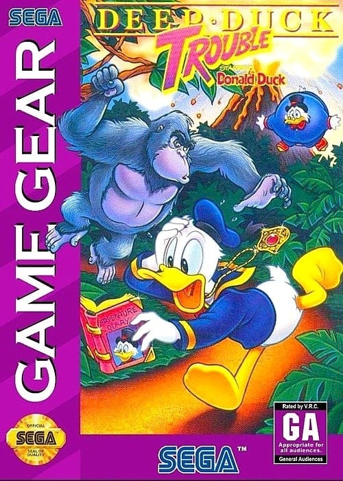 Deep Duck Trouble Starring Donald Duck Sega Game Gear Video Game | Gandorion Games