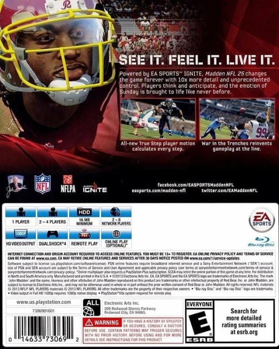 Madden NFL 25 - Sony PlayStation 4 – Gandorion Games