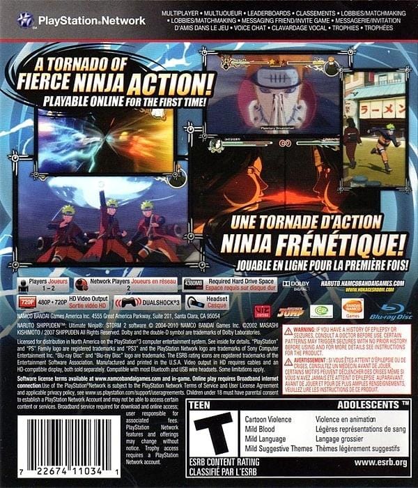 NARUTO SHIPPUDEN: Ultimate Ninja STORM 2 ps4 psn - Donattelo Games