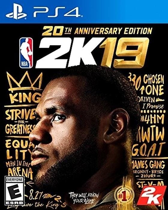 NBA 2K19 20th Anniversary Sony PlayStation 4 Video Game PS4 - Gandorion Games