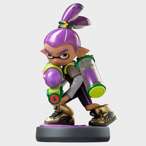 Purple Inkling Boy Amiibo Nintendo Splatoon Figure